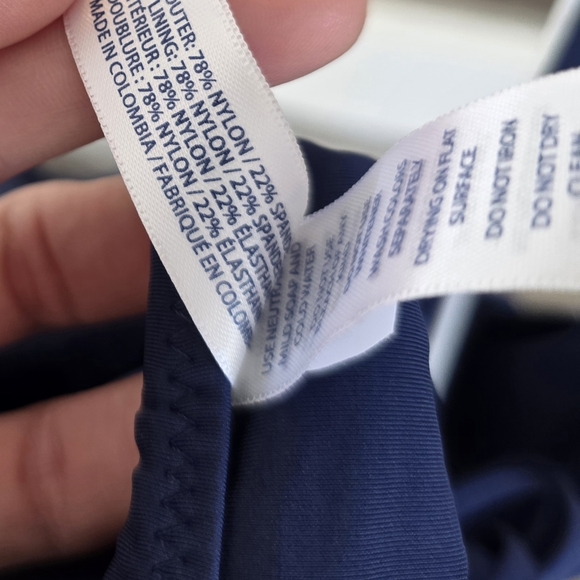 Vineyard Vines Blue Swim Swimsuit One Piece Beach Vacation Cruise Summer Small - Picture 5 of 5